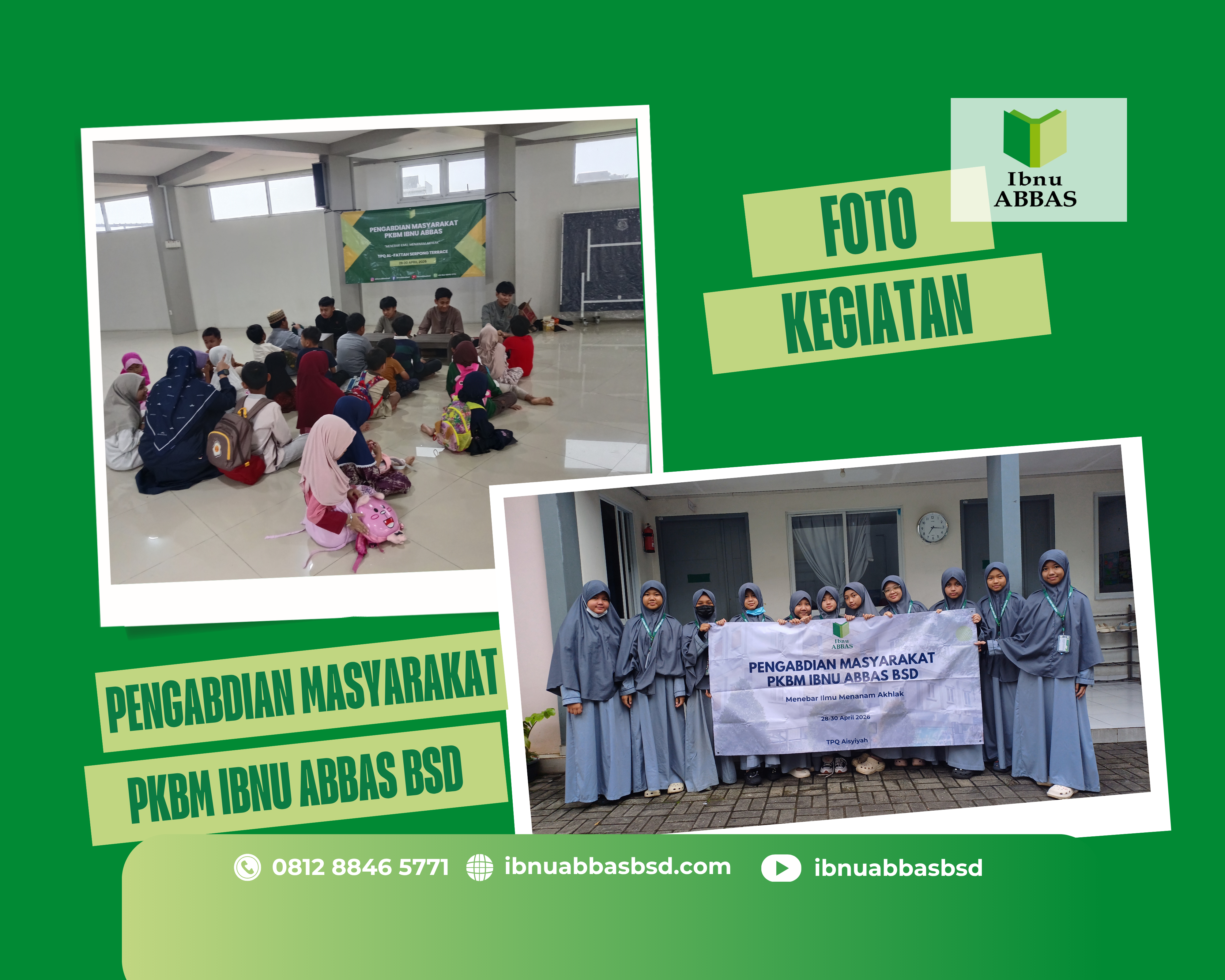 Wujudkan Kepedulian Sosial, Siswa-Siswi Kelas 7 Setara SMP PKBM Ibnu Abbas BSD Gelar Pengabdian Masyarakat